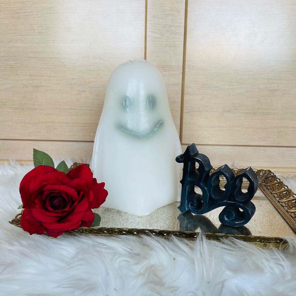 Rare Halloween Pottery Barn XL Ghost Candle